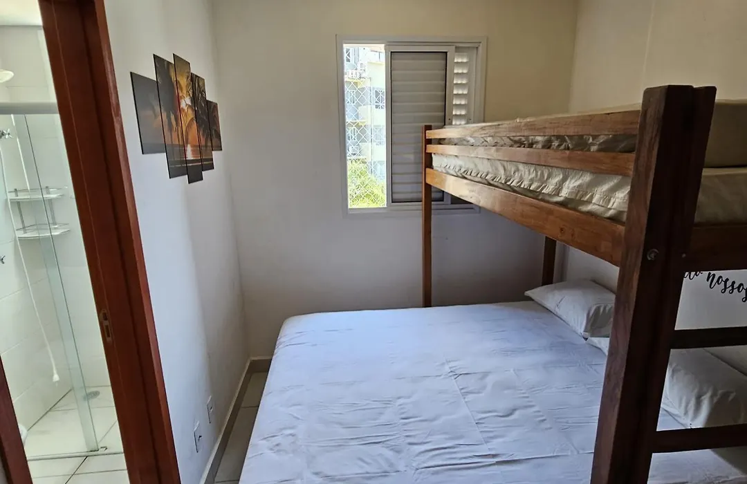 Jardim das Palmeiras II Home Resort JP2 Ubatuba - Apartamento com 2 Dorms, 1 Suíte, Churrasqueira Gourmet, Piscina Adulto e Infantil, Jacuzzi Aquecida, Sauna, Academia, Salão de Jogos e Playground-1